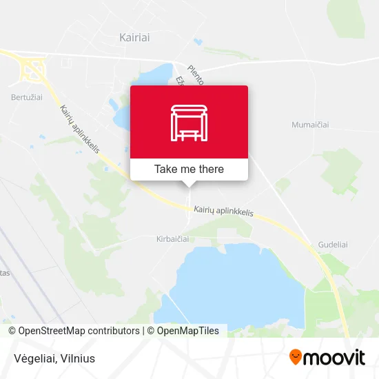 Карта Vėgeliai