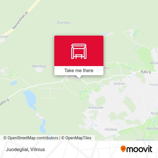 Карта Juodegliai