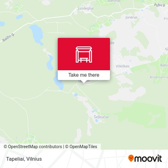 Карта Tapeliai