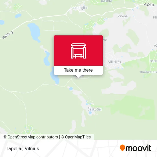 Карта Tapeliai