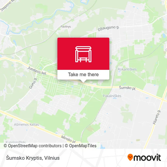 Šumsko Kryptis map