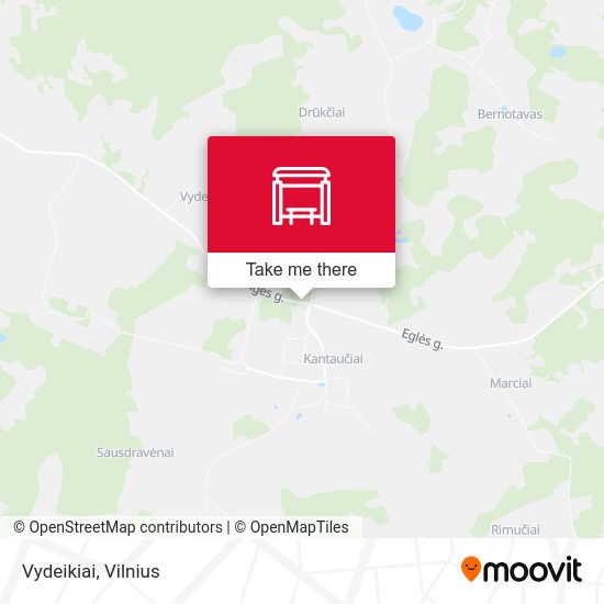 Карта Vydeikiai