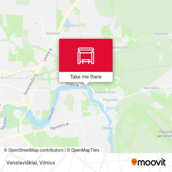 Карта Venslaviškiai