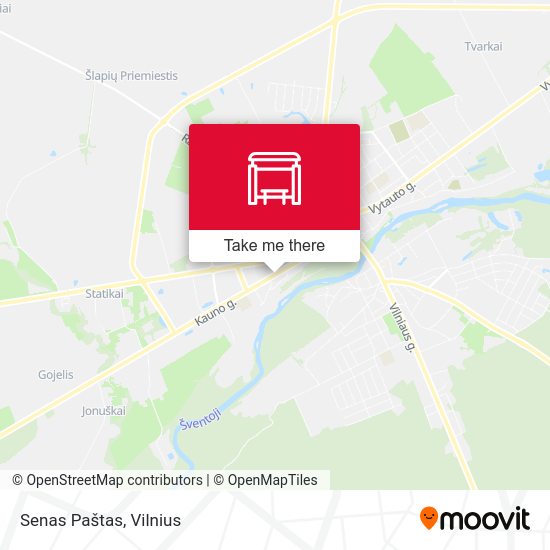 Карта Senas Paštas