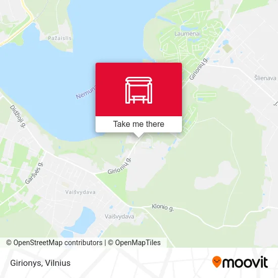 Карта Girionys