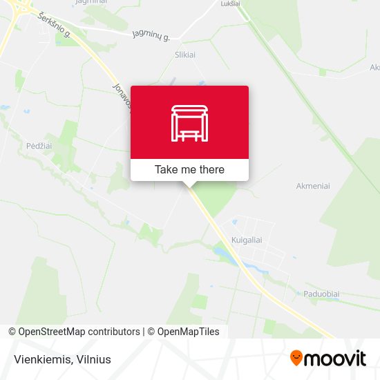 Карта Vienkiemis