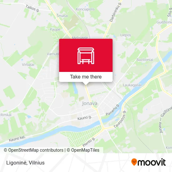 Карта Ligoninė