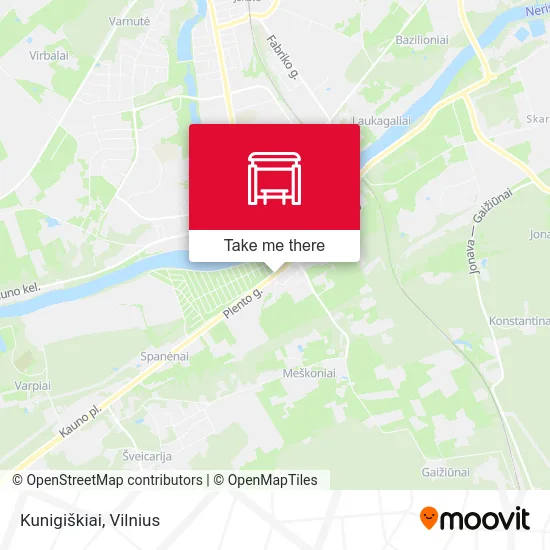 Карта Kunigiškiai