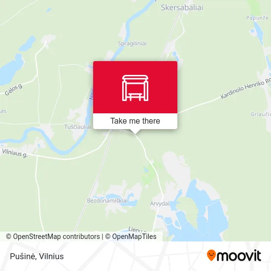 Карта Pušinė