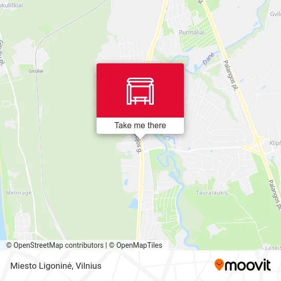 Карта Miesto Ligoninė