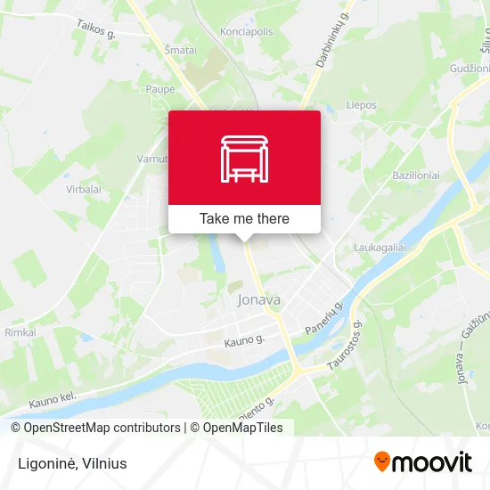 Карта Ligoninė