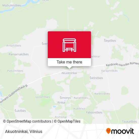 Карта Akuotninkai
