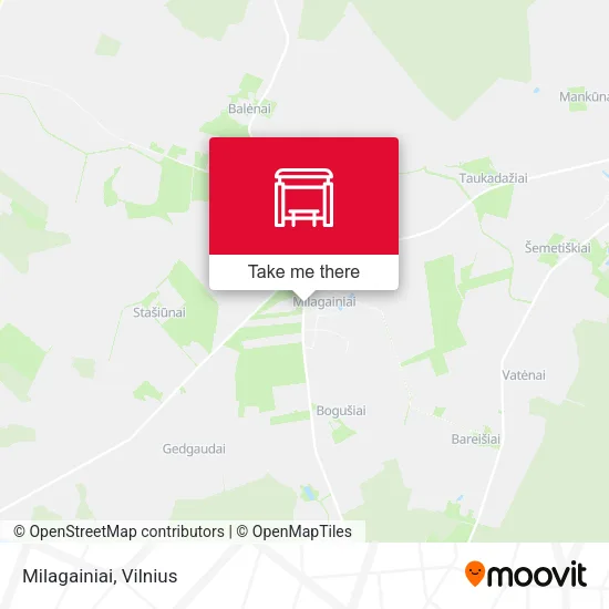 Карта Milagainiai