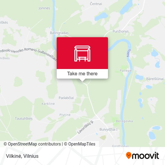 Карта Vilkinė
