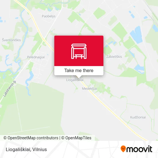 Карта Liogališkiai