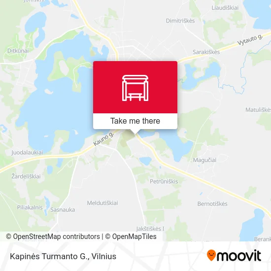 Карта Kapinės Turmanto G.