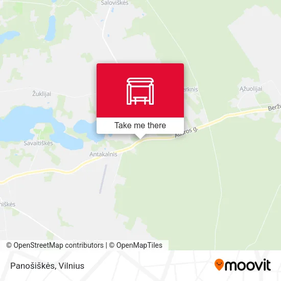 Карта Panošiškės
