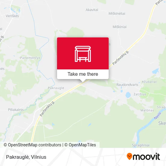 Карта Pakrauglė