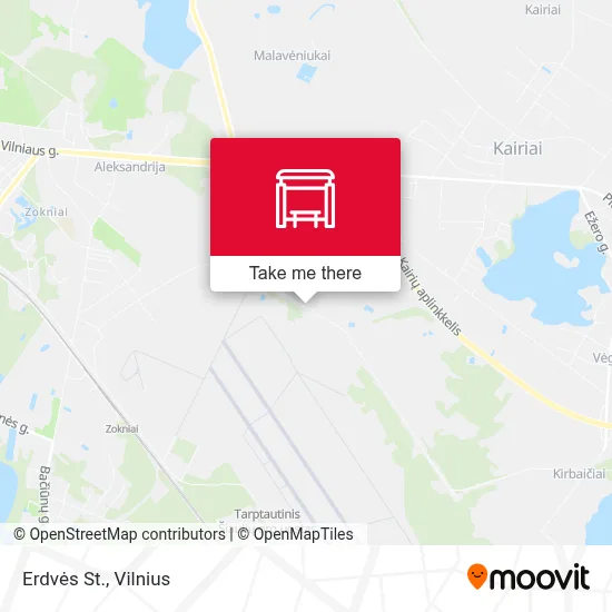 Erdvės St. map
