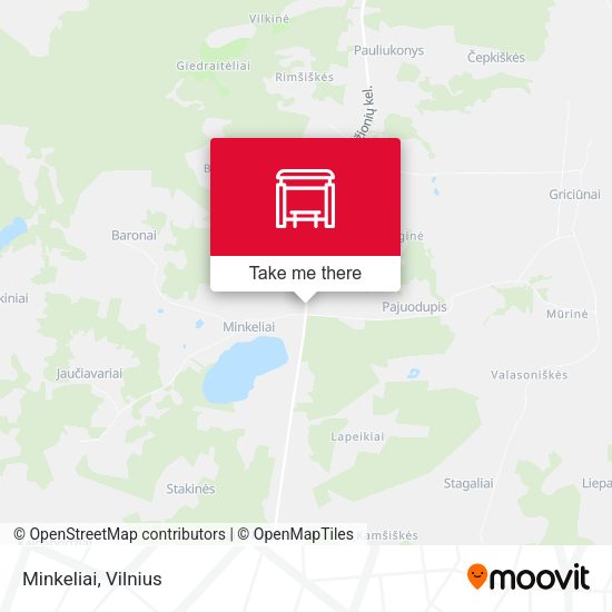 Карта Minkeliai