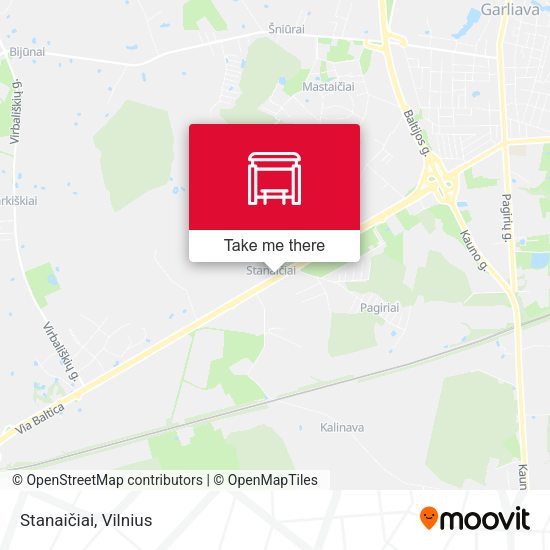 Карта Stanaičiai