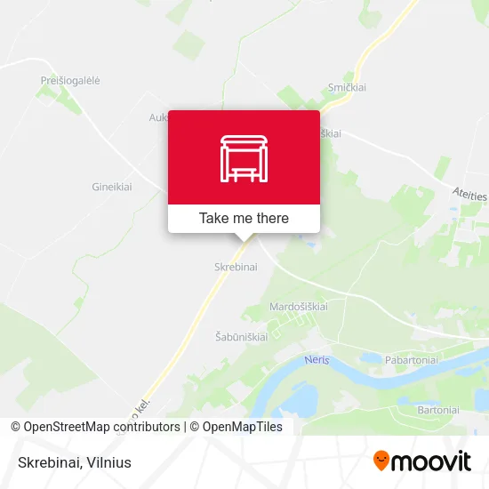 Карта Skrebinai