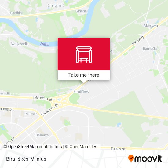 Карта Biruliškės