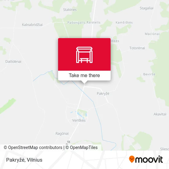 Карта Pakryžė