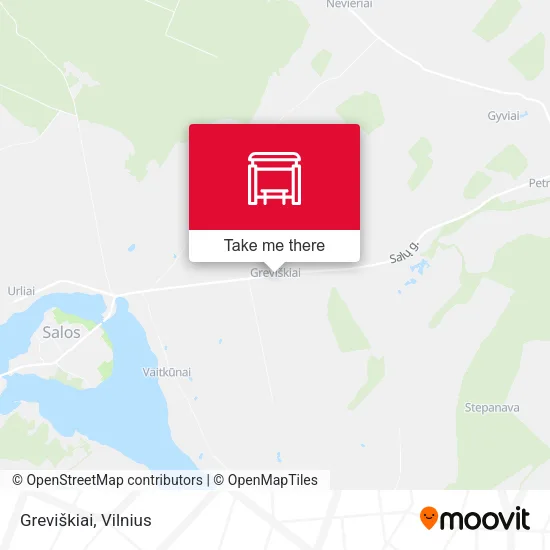 Карта Greviškiai