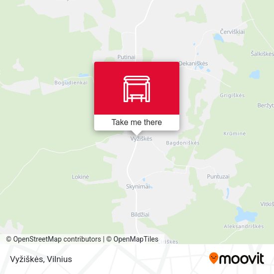 Карта Vyžiškės