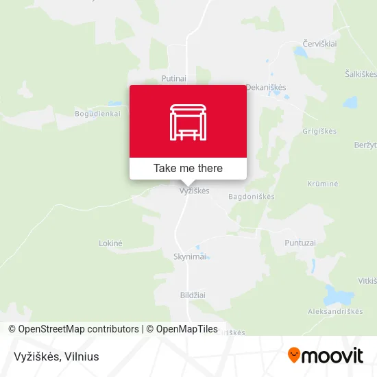 Карта Vyžiškės