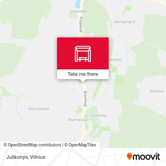 Карта Juškonys