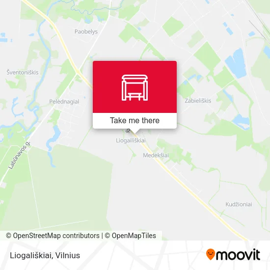 Карта Liogališkiai