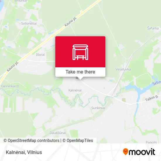 Карта Kalnėnai