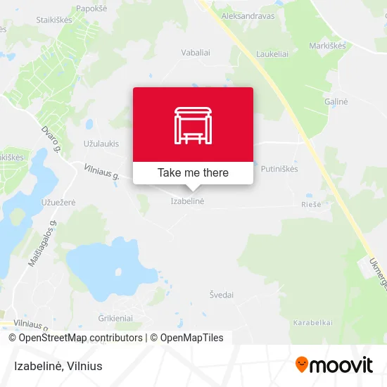 Карта Izabelinė