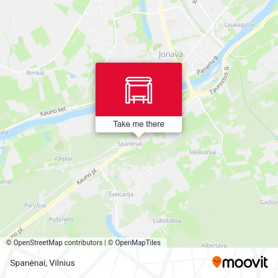 Карта Spanėnai