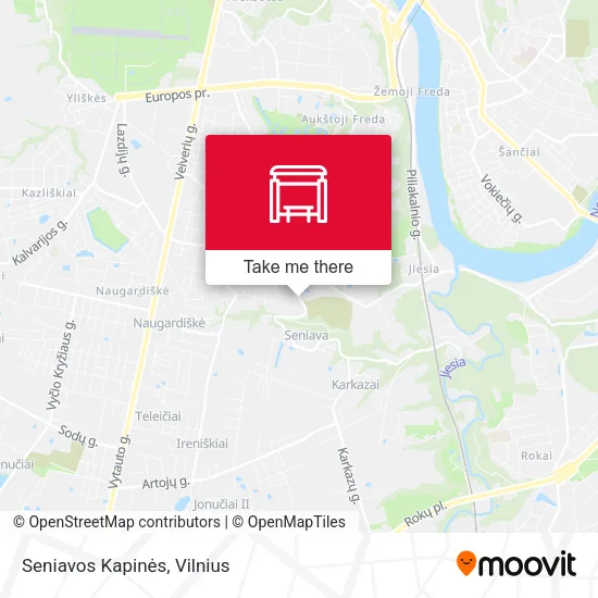 Карта Seniavos Kapinės