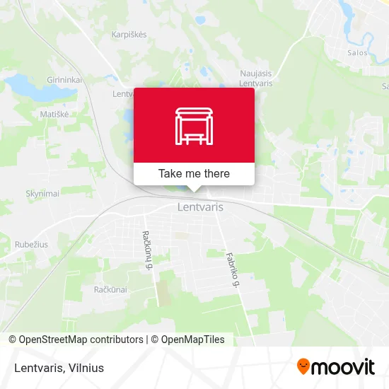 Lentvaris map