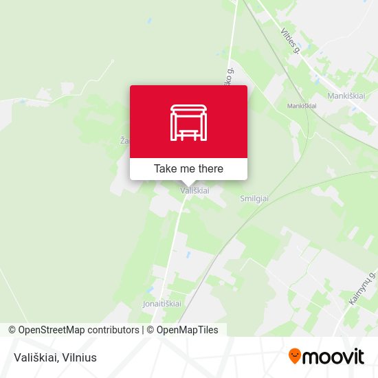 Карта Vališkiai