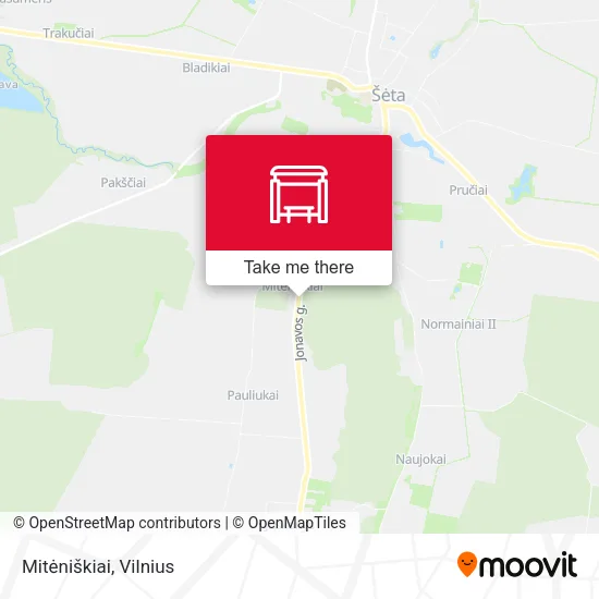 Карта Mitėniškiai