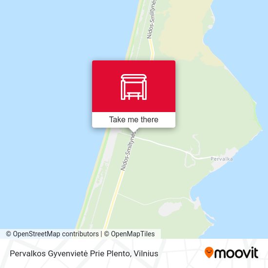 Карта Pervalkos Gyvenvietė Prie Plento
