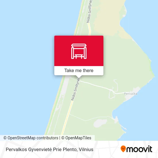 Карта Pervalkos Gyvenvietė Prie Plento