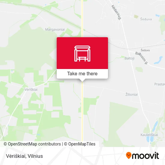 Карта Vėriškiai