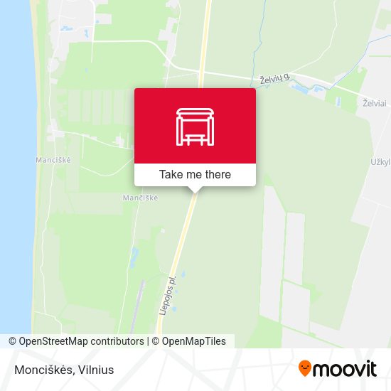 Карта Monciškės