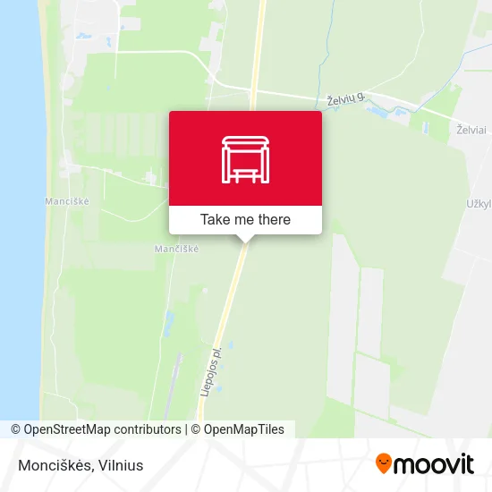 Карта Monciškės