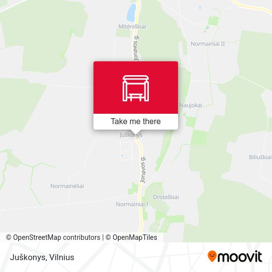 Карта Juškonys