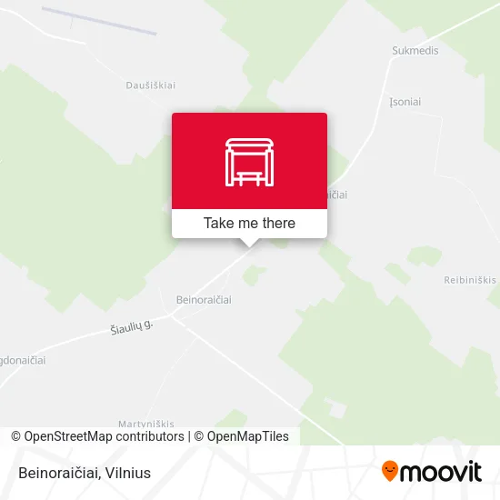 Карта Beinoraičiai