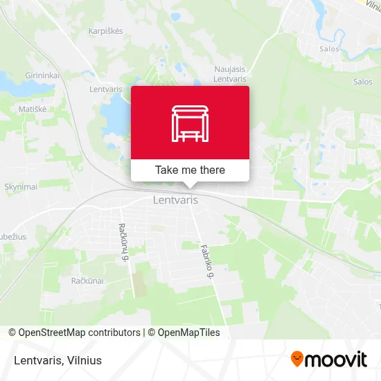 Lentvaris map