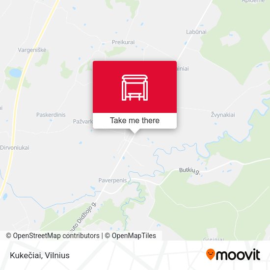 Карта Kukečiai