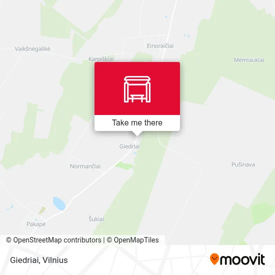 Giedriai map